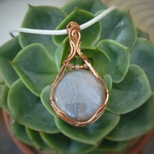 Round Moonstone Necklace