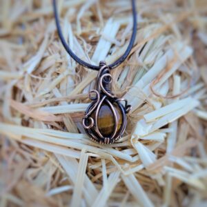 Mini Tiger's Eye Pumpkin